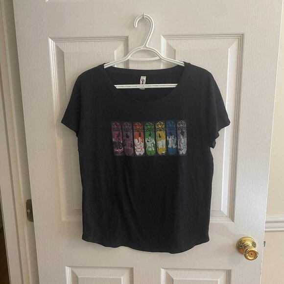 IDEAL T Black Short Sleeve T Shirt with Revolutionary Girl Utena Design Size S - Picture 1 of 7